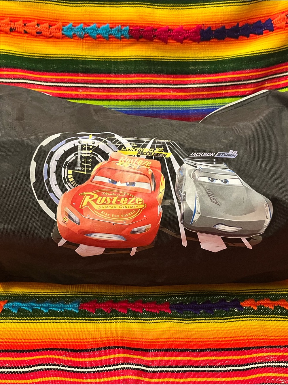 Cars Lightning McQueen Jackson Storm Duffle Bag Disney-Pixar - Kids Duffel Bag